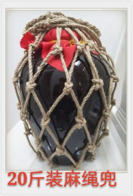 20斤装酒坛子麻绳网兜绳兜绳兜提兜酒坛兜网装饰兜包装兜满25包邮
