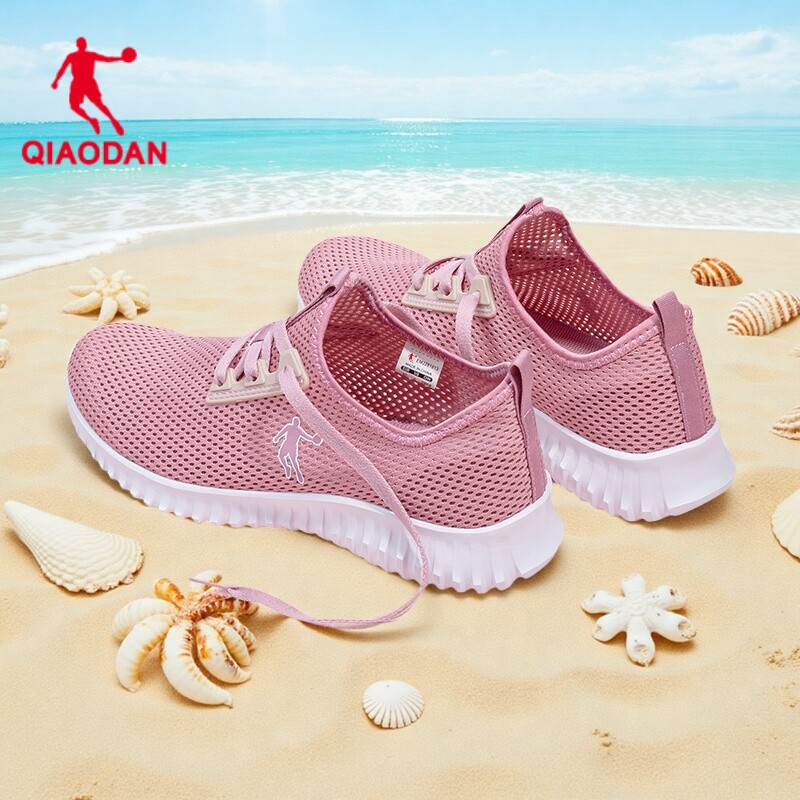 乔丹2026年春季新款女士网面透气跑步鞋轻便减震运动时尚旅游鞋