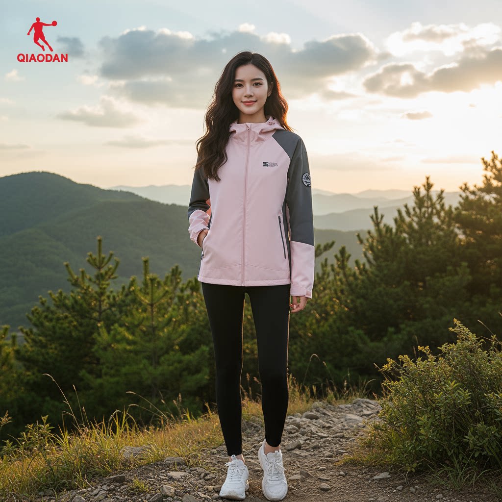 乔丹女梭织厚风衣2026年春季新款运动休闲服商场同款QDFFD2254307