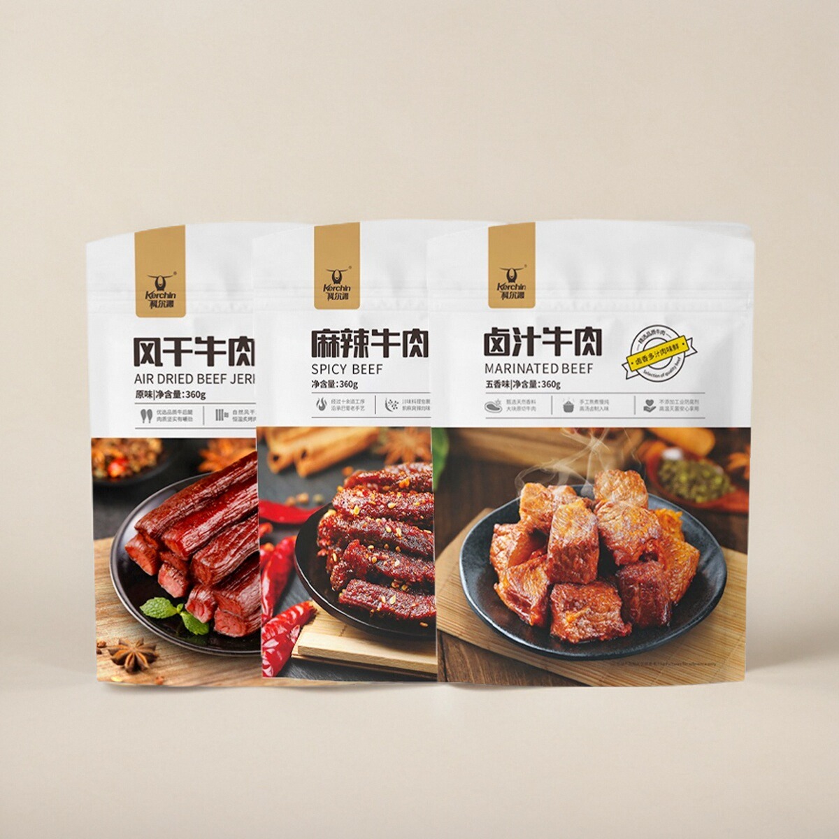 科尔沁风干牛肉，麻辣，卤味