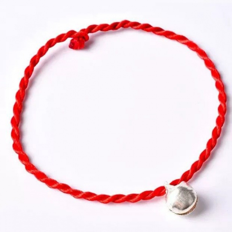 新款简约时尚铃铛红绳手链甜美幸运红绳男女学生铃铛手绳