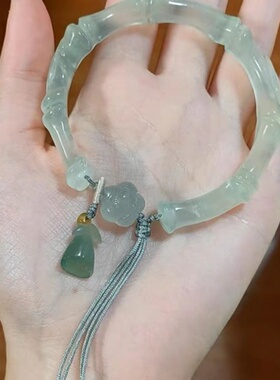 爆款竹节手链，轻奢百搭古风新款