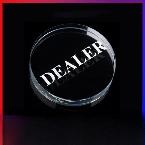 水晶德州扑克配件庄牌庄片庄码大盲小盲dealer庄码ALLIN