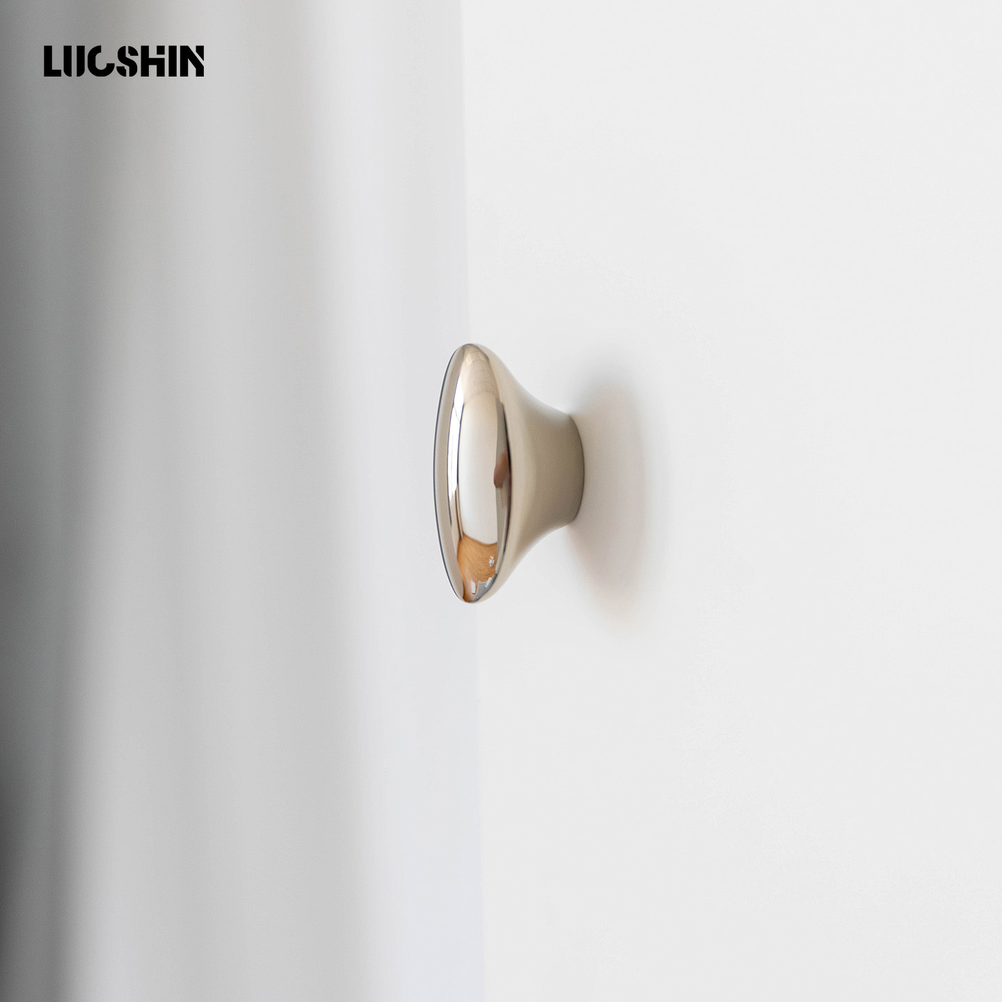 法式钛银色黄铜柜门拉手中古风