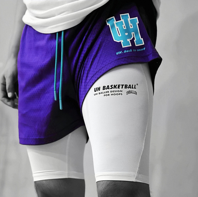 美式高弹四分速干弹性运动紧身裤