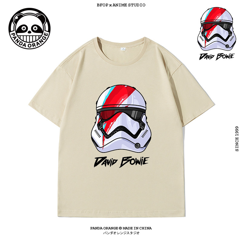 欧美潮牌David Bowie乐队T恤衫大卫鲍威摇滚涅槃枪花男女纯棉短袖