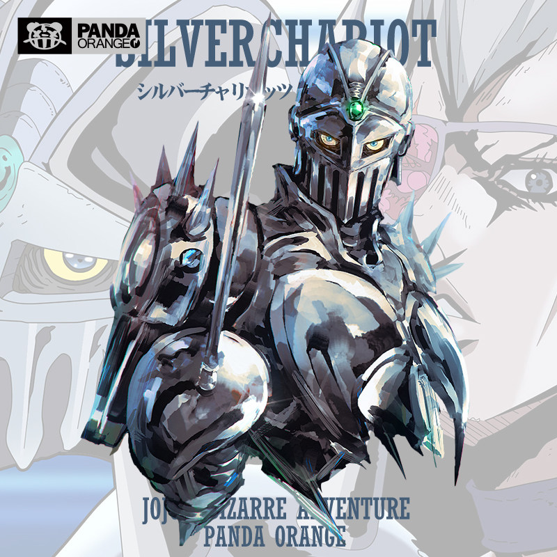 jojo的奇妙冒险联名t恤星尘斗士简皮耶尔波鲁纳雷夫银色战车卫衣