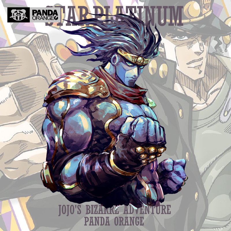 jojo的奇妙冒险联名t恤星尘斗士空条承太郎替身白金之星学生卫衣