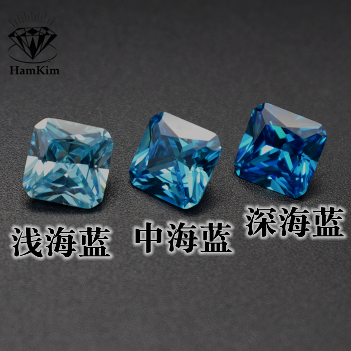 diy正方形耳钉戒指未镶嵌裸石