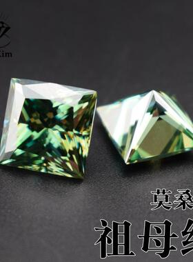 祖母绿莫桑碳化硅首饰镶嵌配石
