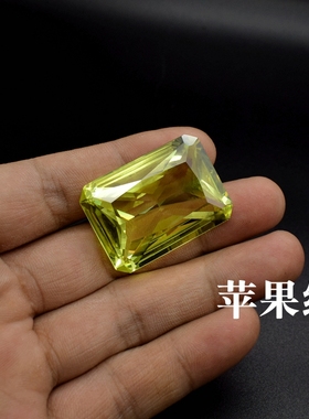 宝石绿色男士挂牌配饰高档个性