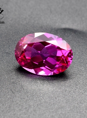 5A粉碧玺色3蛋形椭圆形 ruby#宝石裸石diy戒面吊坠耳钉手链未镶嵌