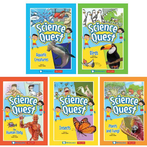 Science Quest 科学探索英文原版漫画绘本5册 Human Body人体 Birds鸟类 Insects昆虫Plants植物 STEM教育科普百科8-12少儿英语