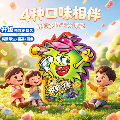 跳跳糖食玩喜糖批发零食糖果