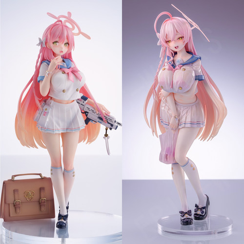 校服浦和花子拿枪手办模型摆件