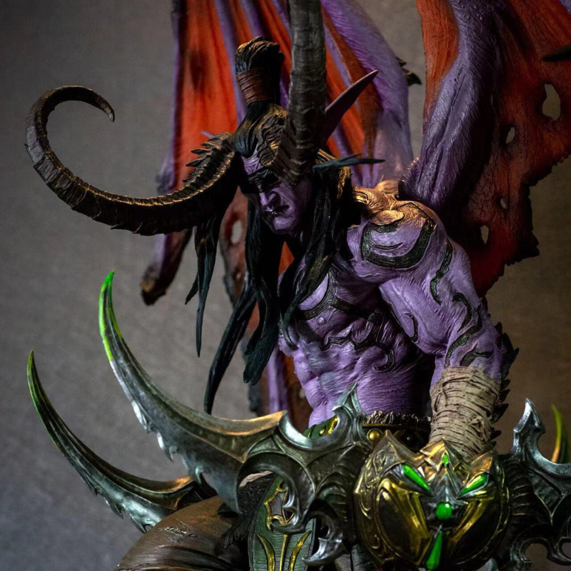 魔兽世界恶魔猎手伊利丹手办模型