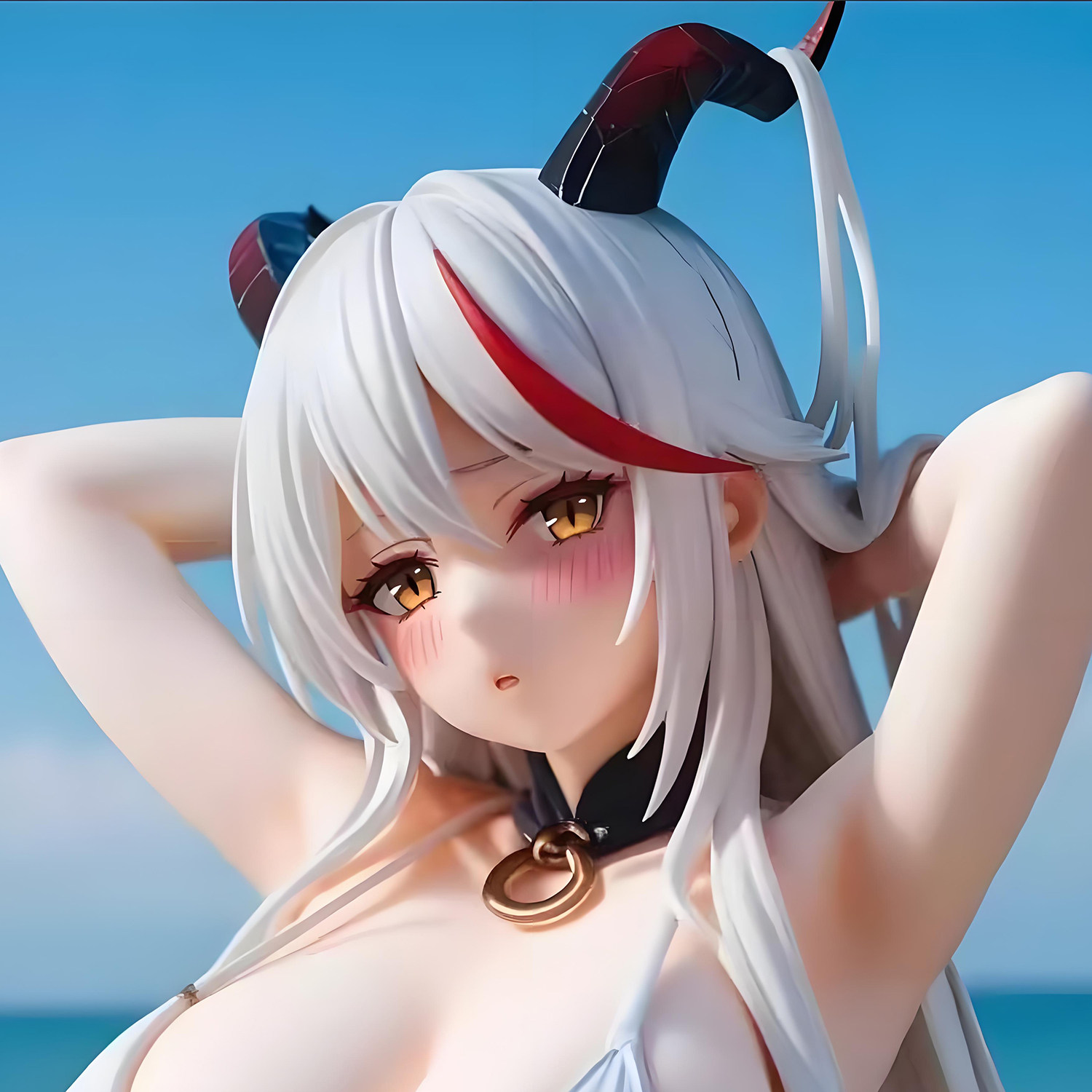 KK厂优质版碧蓝泳装比基尼埃吉尔手办模型游戏美少女机箱桌搭摆件