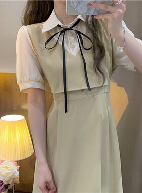 雪纺裙连衣裙少女夏装2025新款初