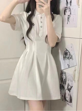 夏季连衣裙初中学生高中女生中长