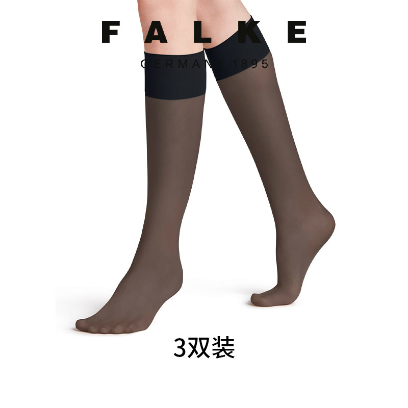 FALKE德国进口鹰客Pure Matt 20D三双装超薄丝袜中筒女四季43122