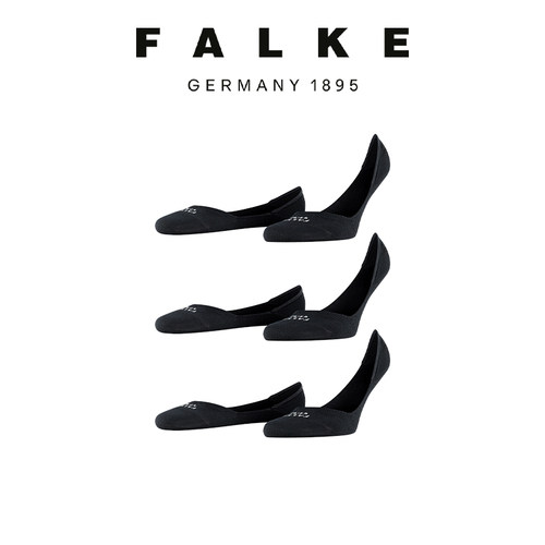 FALKE鹰客休闲男船袜隐形防滑3双
