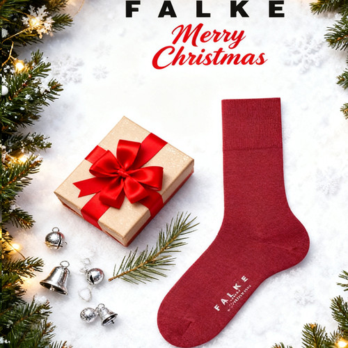 FALKE美利奴羊毛男士正装中筒袜