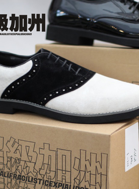 超级加州SuperCali黑白布洛克 马鞍鞋 Popping鞋款【只有W楦】