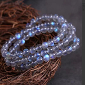 慕斯格瑞 天然灰月光拉长石多圈手链JY0151110025