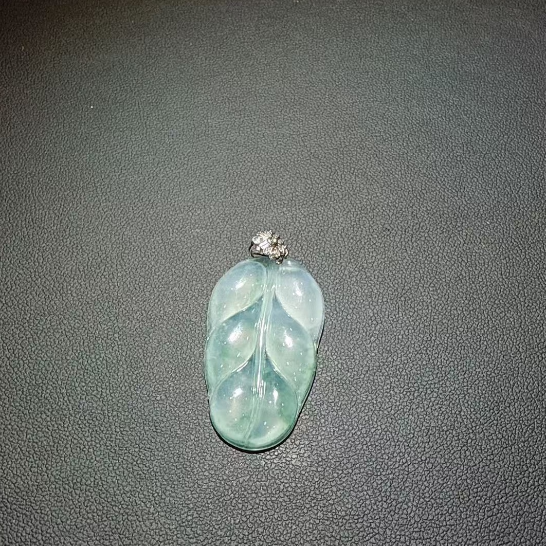 【宁儿粉丝专属】18K白高冰飘花叶子,饰品/流行首饰/时尚饰品新,其它首饰,淘宝优惠券,粉丝福利购,淘宝优惠卷