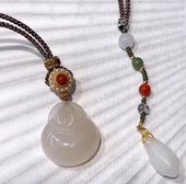 慕斯格瑞 藕粉和田玉吊坠HZ0230206030