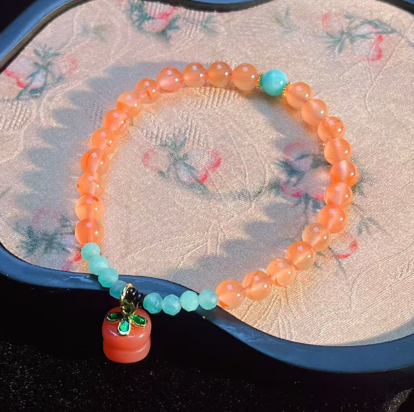 【慕斯格瑞】柿柿如意冰红手链HL0031127010