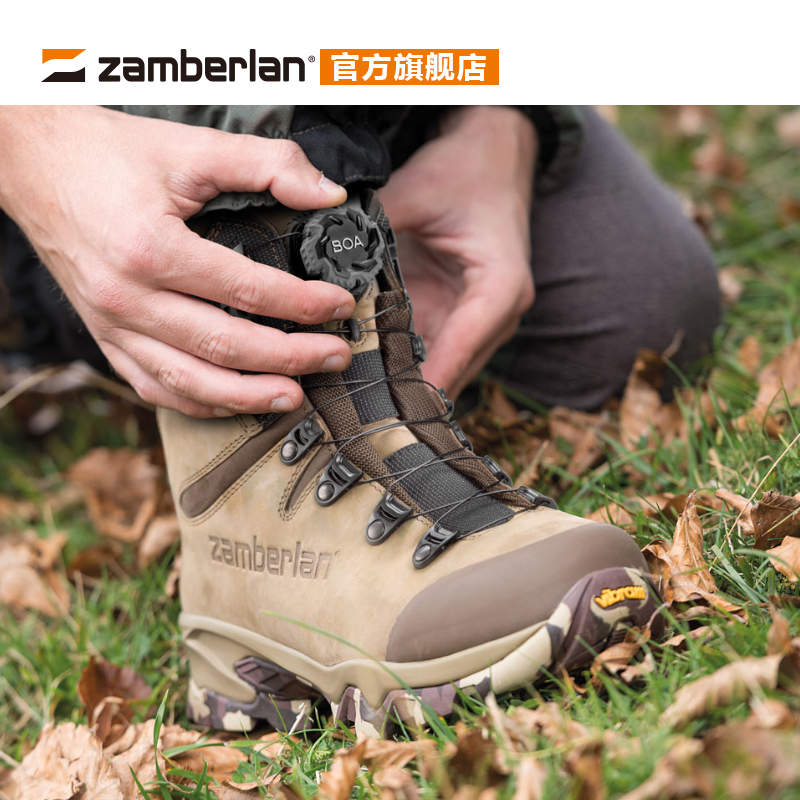 Zamberlan赞贝拉户外迷彩战术靴BOA防水徒步登山高中帮鞋靴子4014