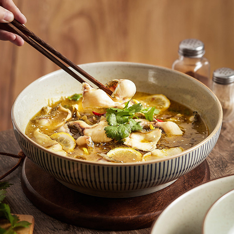 酸菜鱼大盆碗大号家用陶瓷汤碗汤盆收纳碗毛血旺水煮肉片专用盆,餐饮具,泡面碗,淘宝优惠券,粉丝福利购,淘宝优惠卷