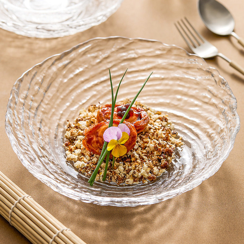 沧海玻璃碗水果沙拉碗高级轻奢深盘创意酸奶碗家用特别好看的果盘,餐饮具,泡面碗,淘宝优惠券,粉丝福利购,淘宝优惠卷