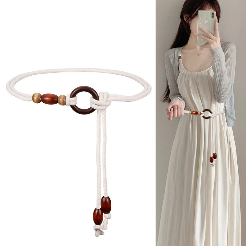 波西米亚风白色腰绳腰带配饰女民族风装饰配连衣裙子复古腰链夏季,女装/女士精品,连衣裙,淘宝优惠券,粉丝福利购,淘宝优惠卷