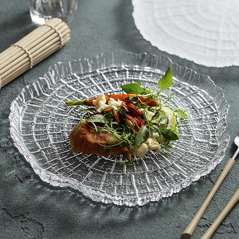 古榕年轮琉璃盘，ins风家用创