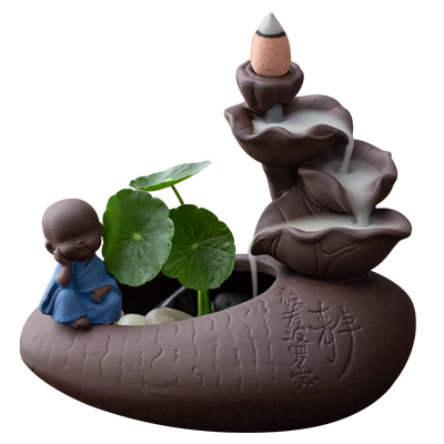 宇轩茶宠紫砂荷塘静思小沙弥