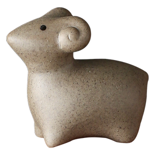 宇轩 指尖茶宠12十二生肖猪羊鸡兔粗陶茶玩可养办公家居紫砂摆件