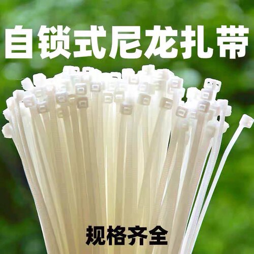 尼龙扎带海泰扎带3*100mm自锁式扎带 4*200 5*300 8*400 冬天不断