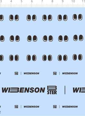 72605整版胶 WIBENSON 鞋侧 B ster 模型水贴