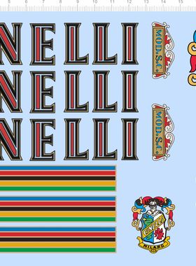 71637整版胶 CINELLI MOD.S.C.模型车水贴