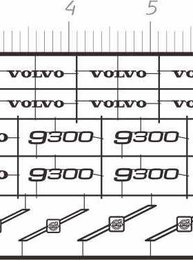 70142 水贴 亮银色 volvo西沃车模比例模型车定做订做定制1/43