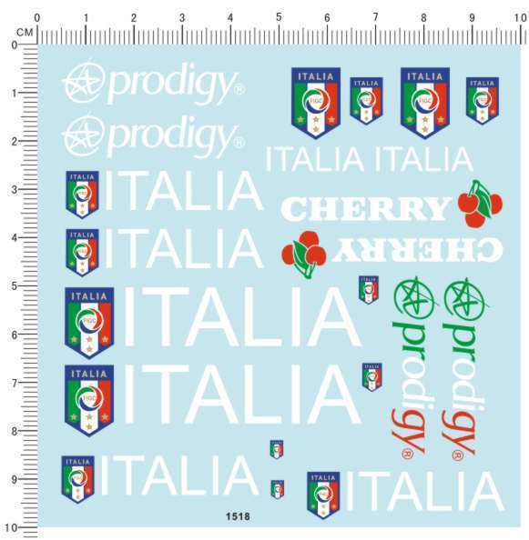 1518-12514 ITALIA CHERRY PRODIGY 模型用水贴