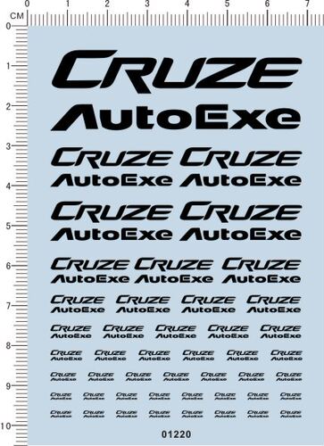 01220-A3610 CRUZE AUTOEXE 科鲁兹 模型车水贴纸