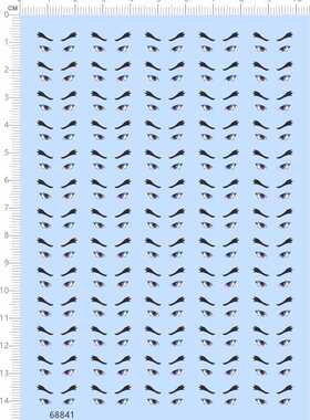 68841整版胶魔神坛斗士眼睛水贴纸纸模模型水贴纸定做订做定制