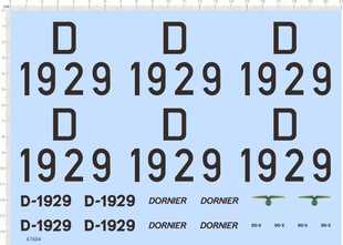 matchbox 571 67604整版 144 Dornier X水上客机剪水贴 胶1