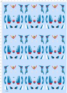 97096整版胶无比例高智能方程式四驱车水贴纸模型asurada gsx现货