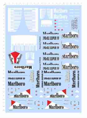 81715模型车水贴万宝路MARLBORO一级方程式赛车f2004万事发2404