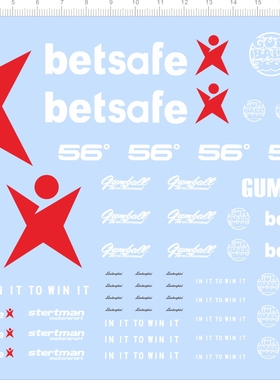 66248整版胶 1/42 betsafe gumball 3000 56 nord奥迪剪纸水贴纸