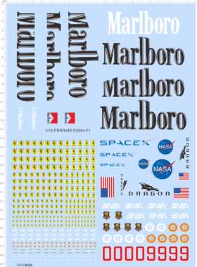 72851皇牌空战SPACEX NASA DRAGON 法拉利f2004 f2007万宝路现货